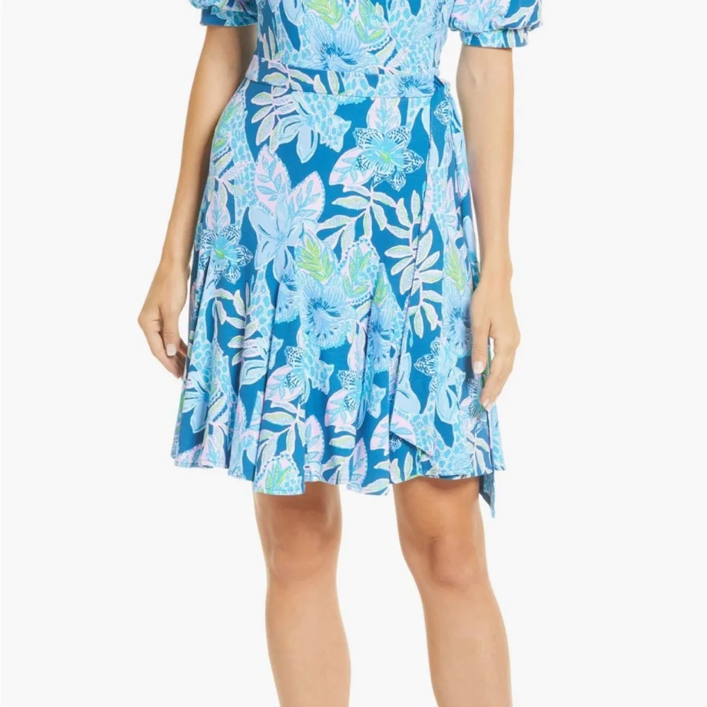 Lilly Pulitzer Kessler Wrap Dress, Size Large - Picture 4 of 7